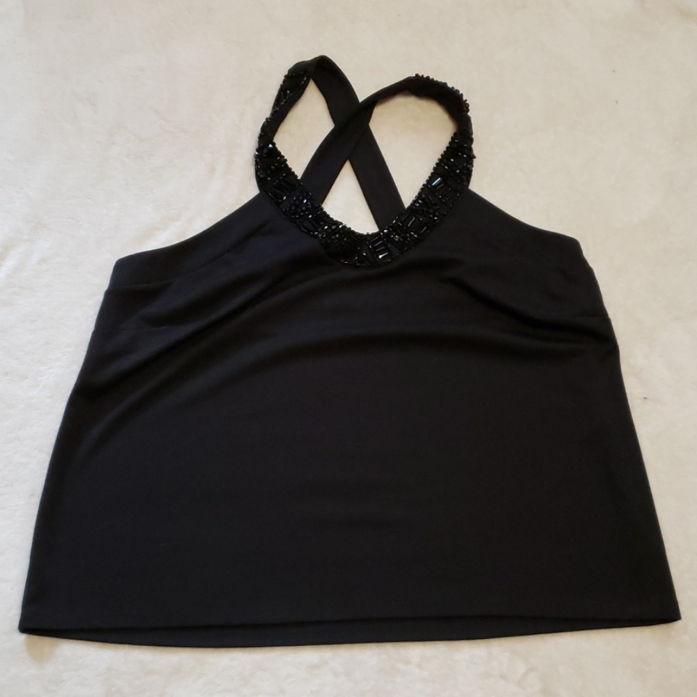 Lane Bryant fancy top size 18/20 plus black